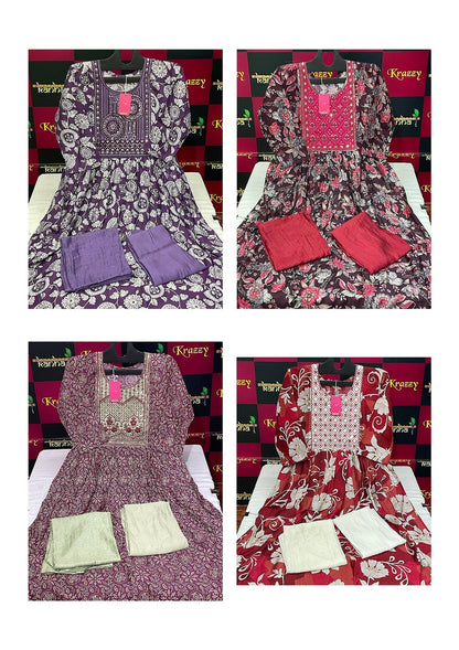 Ola With Pocket 080225 Kanha Vetican Readymade Pant Style Suits Wholesaler India