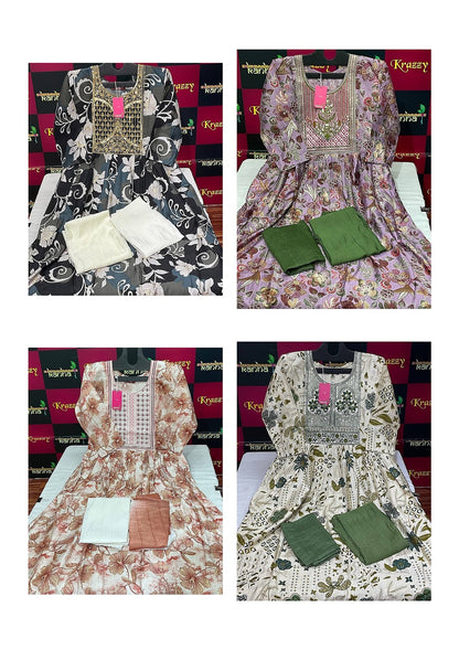 Ola With Pocket 080225 Kanha Vetican Readymade Pant Style Suits Wholesaler India