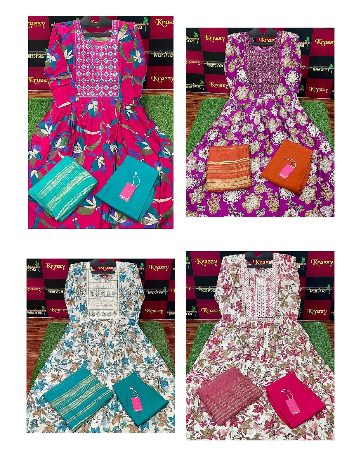 Ola With Pocket 2909 Kanha Vetican Readymade Pant Style Suits Supplier Ahmedabad