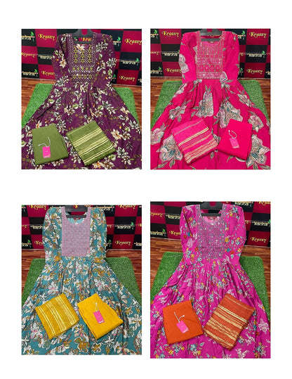 Ola With Pocket 2909 Kanha Vetican Readymade Pant Style Suits Supplier Ahmedabad