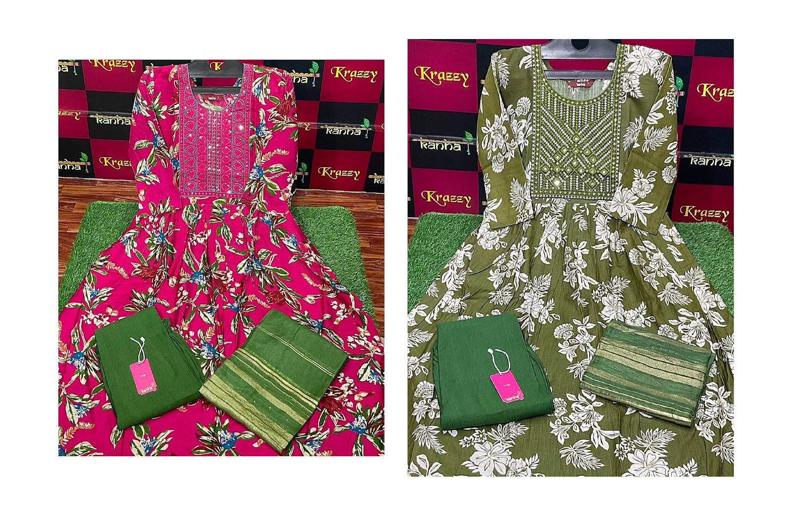 Ola With Pocket 2909 Kanha Vetican Readymade Pant Style Suits Supplier Ahmedabad