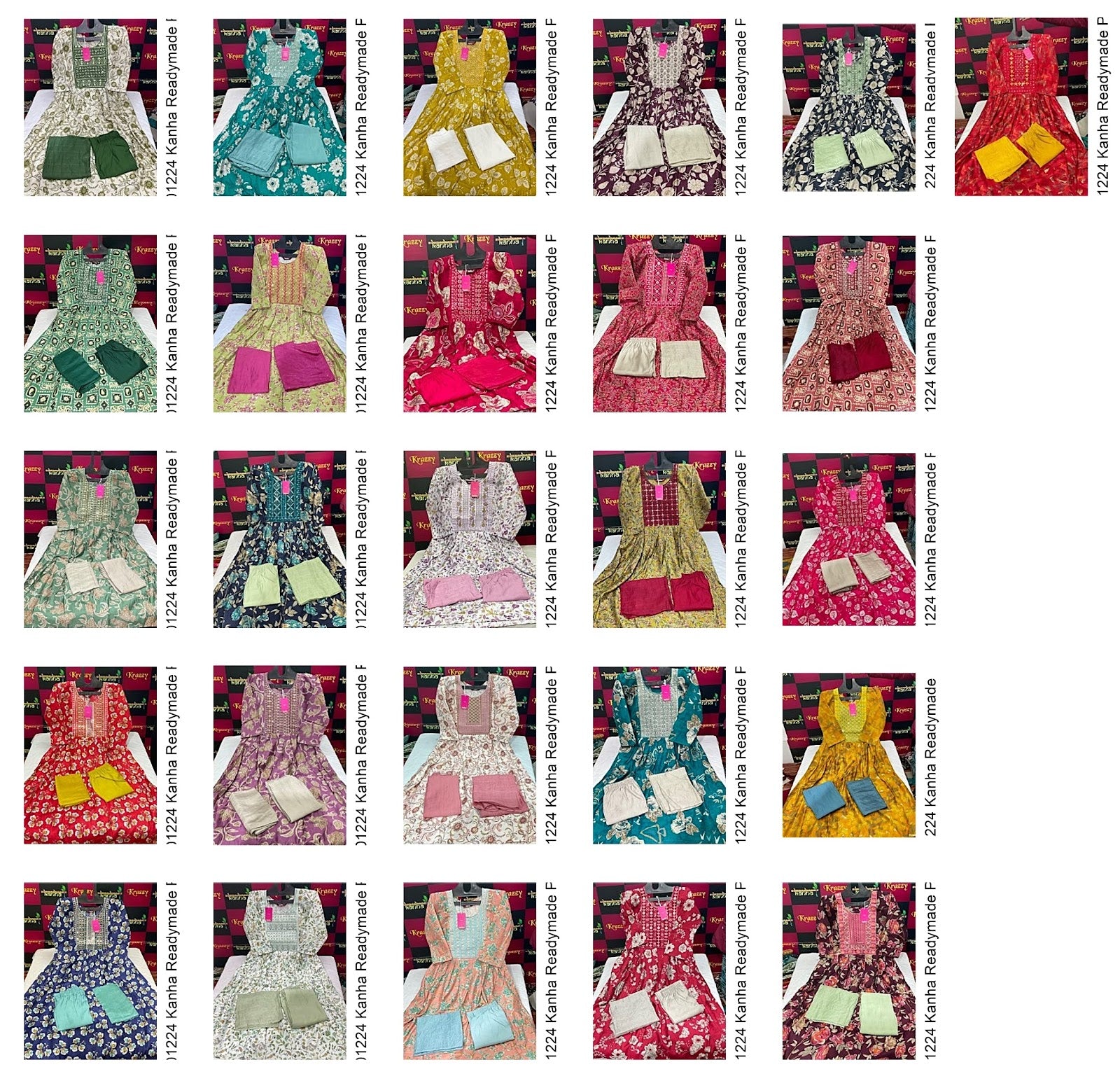 Ola With Pocket 301224 Kanha Vetican Readymade Pant Style Suits Manufacturer Gujarat