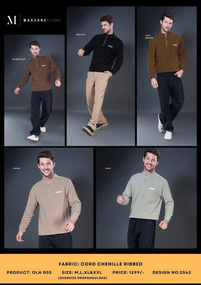 Olh G55 D No 2542 Maxzone Clothing Cord Mens Tshirts Exporter