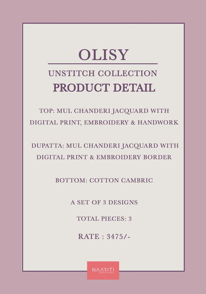 Olisy Naariti Mul Chanderi Pant Style Suits Wholesale Price