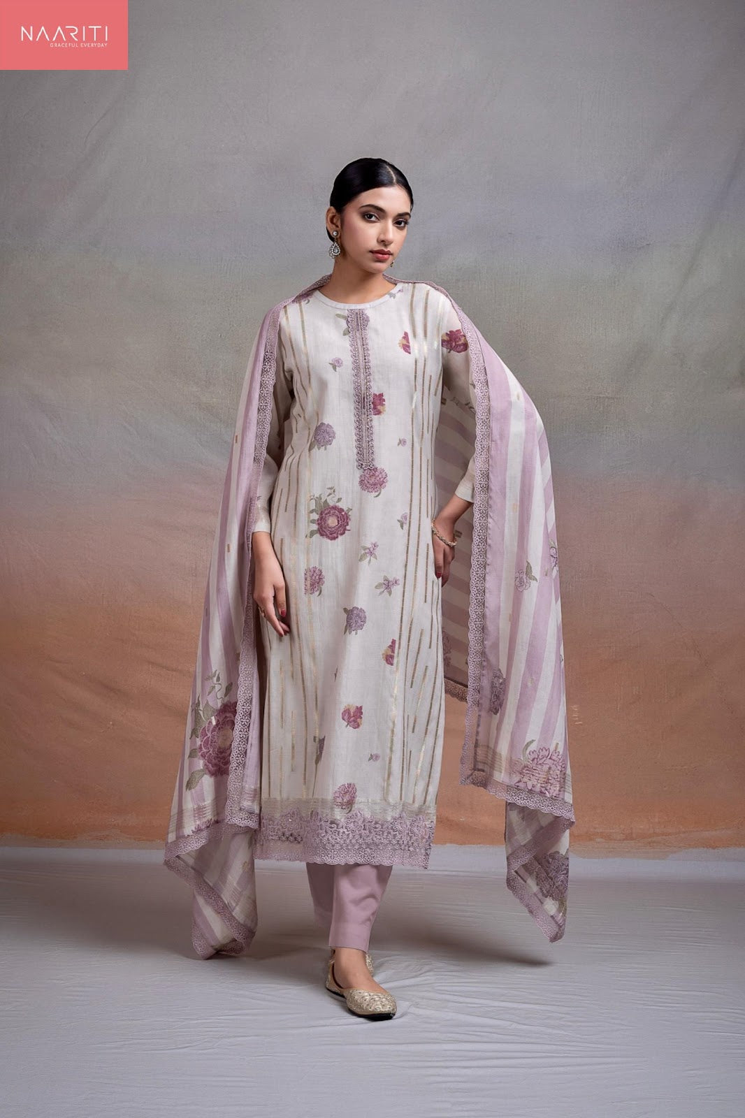 Olisy Naariti Mul Chanderi Pant Style Suits Wholesale Price