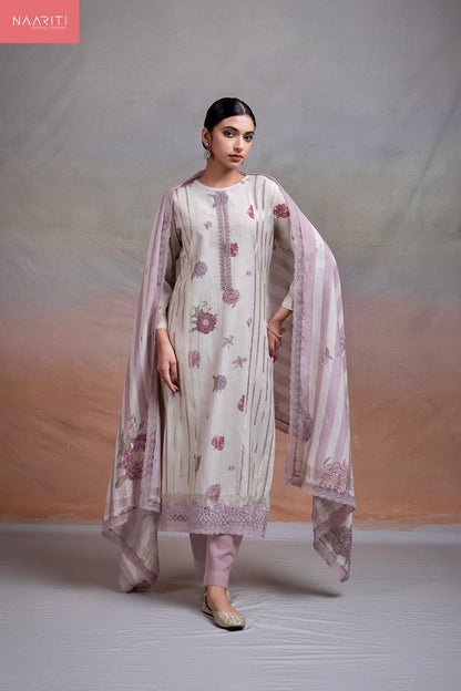 Olisy Naariti Mul Chanderi Pant Style Suits Wholesale Price