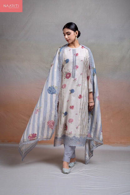 Olisy Naariti Mul Chanderi Pant Style Suits Wholesale Price