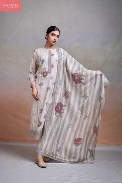 Olisy Naariti Mul Chanderi Pant Style Suits Wholesale Price