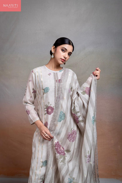 Olisy Naariti Mul Chanderi Pant Style Suits Wholesale Price