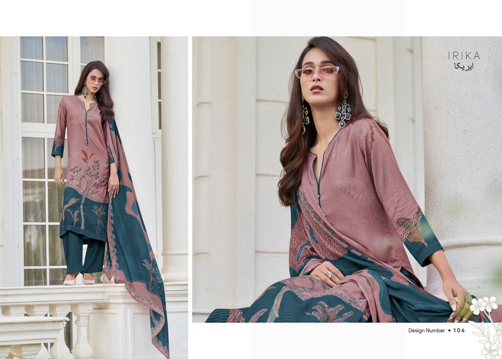 Olive Irika Pashmina Suits Manufacturer