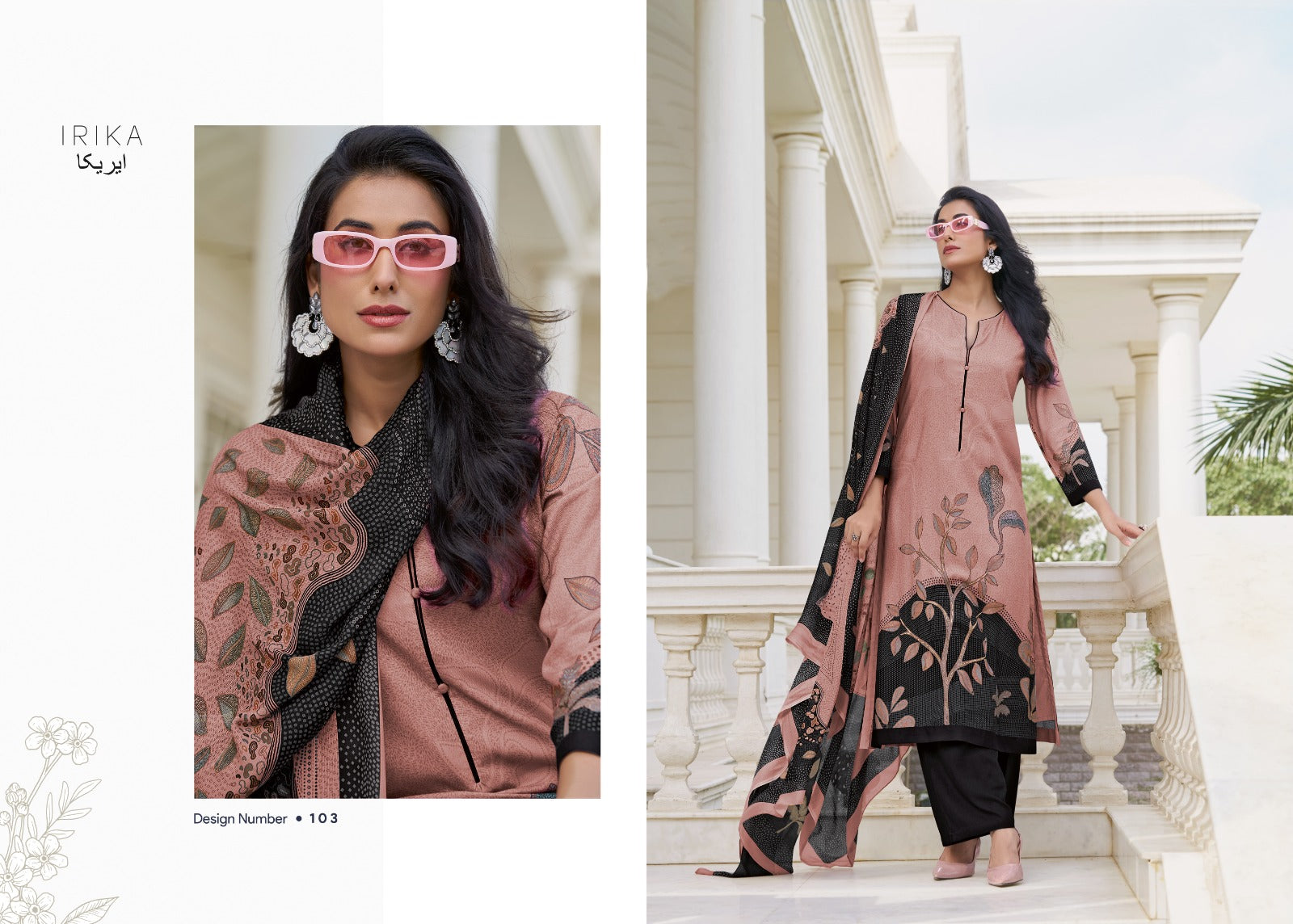 Olive Irika Pashmina Suits Manufacturer