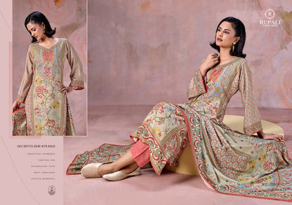 Olive Rupali Viscose Pashmina Suits Wholesale