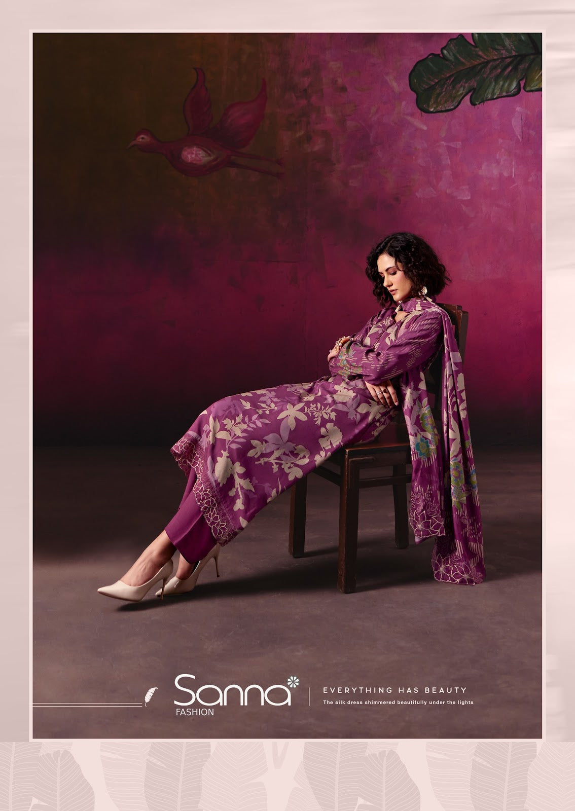 Olive Sanna Fashion Viscose Pashmina Suits Manufacturer Gujarat