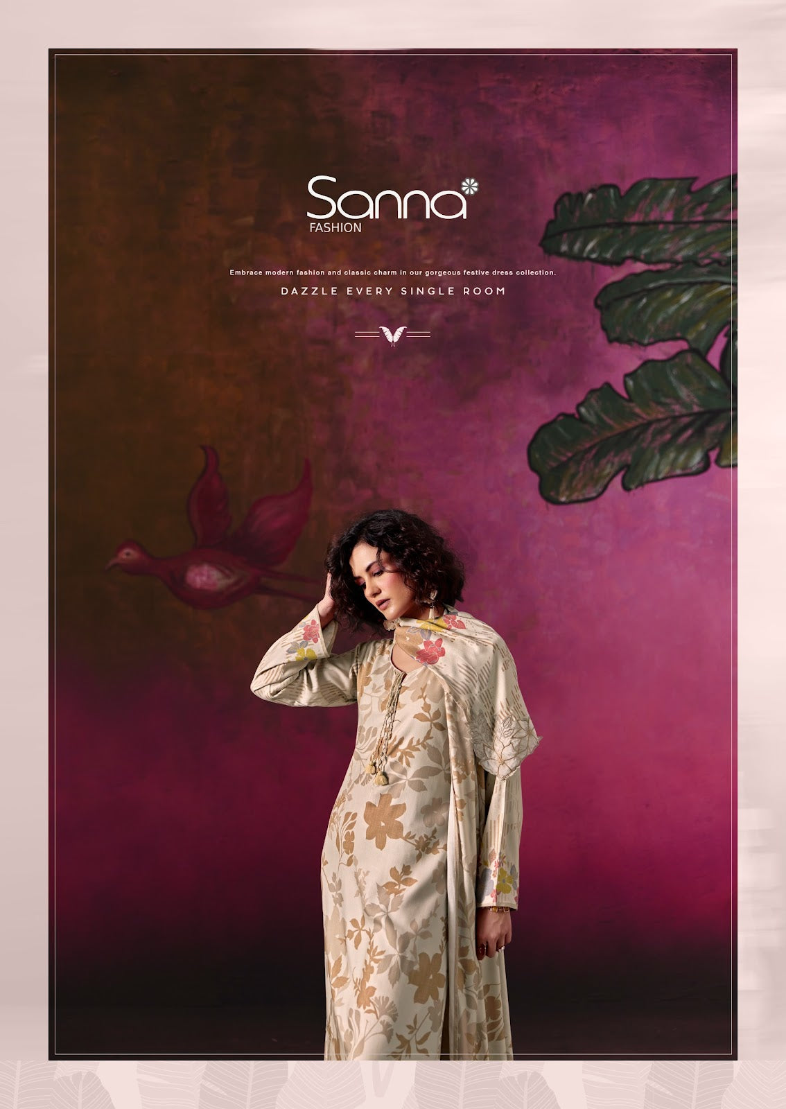 Olive Sanna Fashion Viscose Pashmina Suits Manufacturer Gujarat