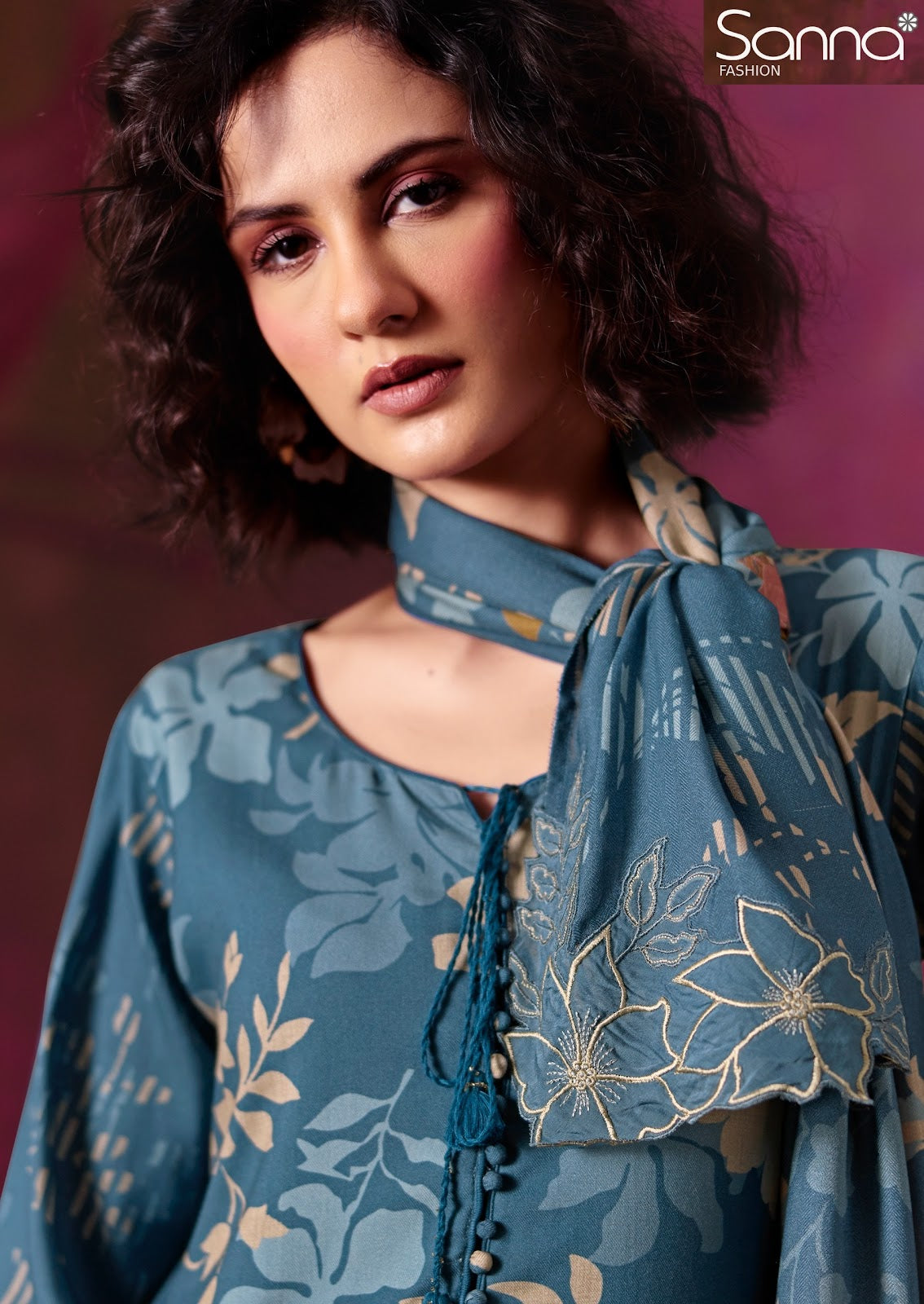 Olive Sanna Fashion Viscose Pashmina Suits Manufacturer Gujarat