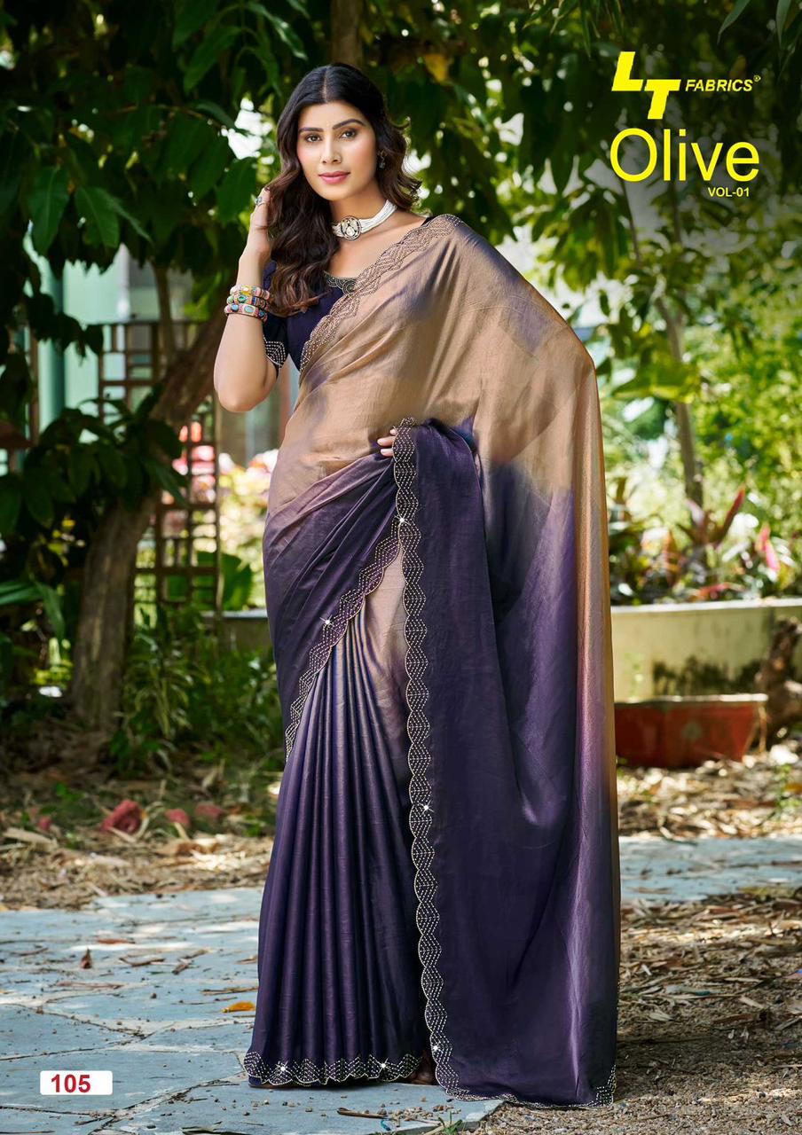 Olive Vol 1 Lt Fabrics Silk Sarees Supplier Gujarat