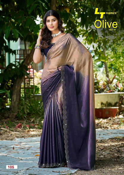 Olive Vol 1 Lt Fabrics Silk Sarees Supplier Gujarat