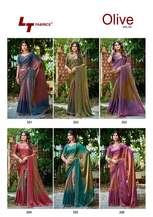 Olive Vol 2 Lt Fabrics Silk Sarees Exporter Gujarat