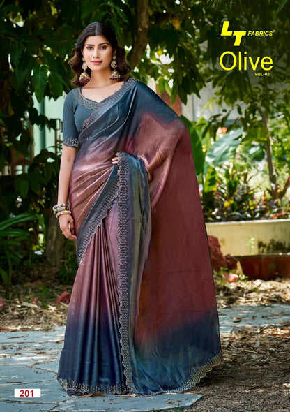 Olive Vol 2 Lt Fabrics Silk Sarees Exporter Gujarat