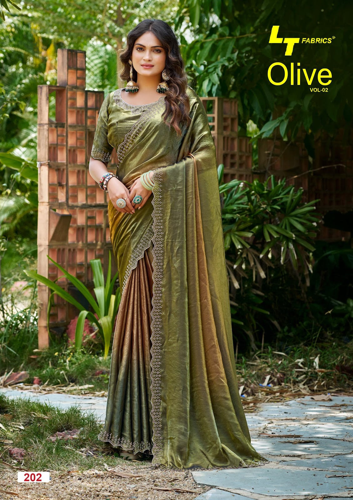 Olive Vol 2 Lt Fabrics Silk Sarees Exporter Gujarat