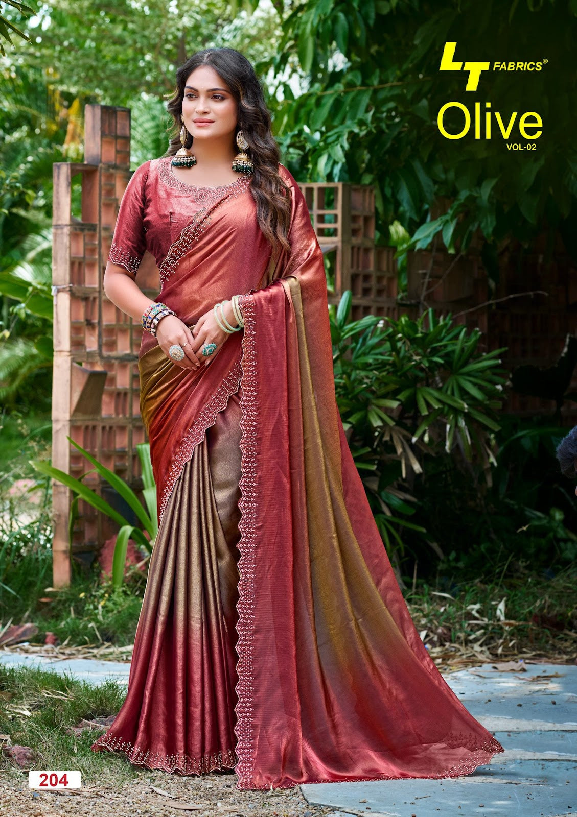 Olive Vol 2 Lt Fabrics Silk Sarees Exporter Gujarat