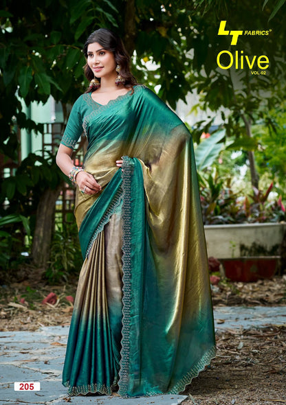 Olive Vol 2 Lt Fabrics Silk Sarees Exporter Gujarat