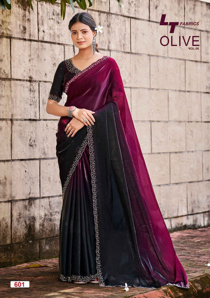 Olive Vol 6 Lt Fabrics Silk Sarees Manufacturer India