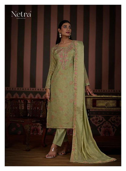 Olivia Netra Premium Viscose Pant Style Suits Wholesaler