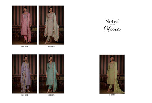 Olivia Netra Premium Viscose Pant Style Suits Wholesaler