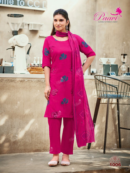 Olivia Paavi Readymade Cotton Pant Suits Wholesale