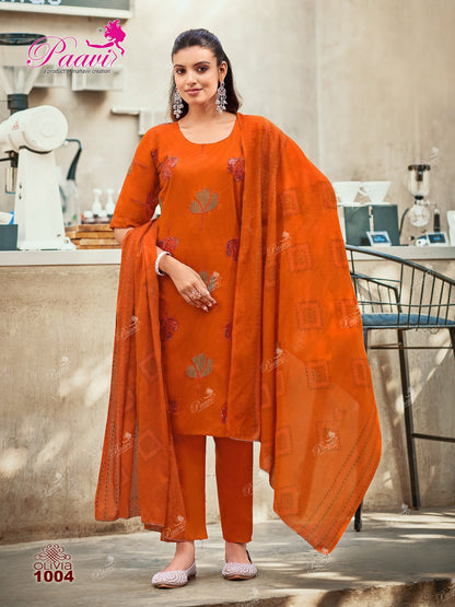 Olivia Paavi Readymade Cotton Pant Suits Wholesale