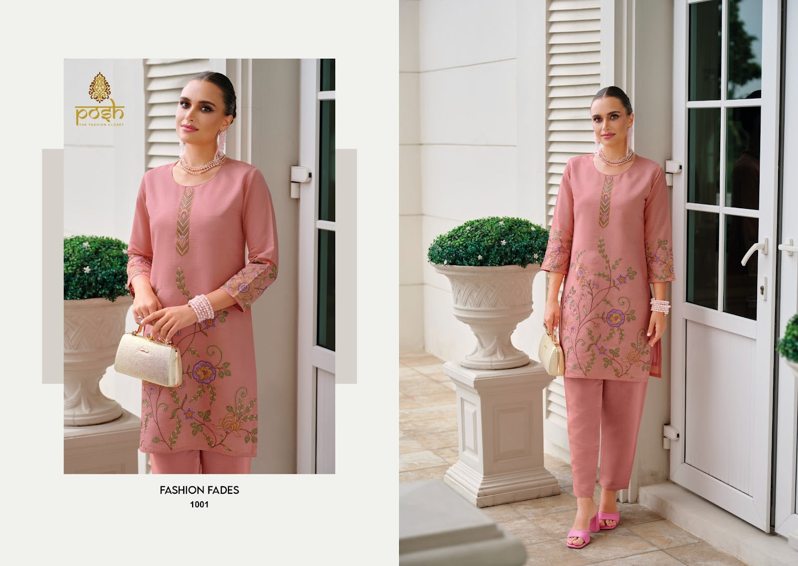 Olivia Posh Roman Silk Co Ord Set Exporter India