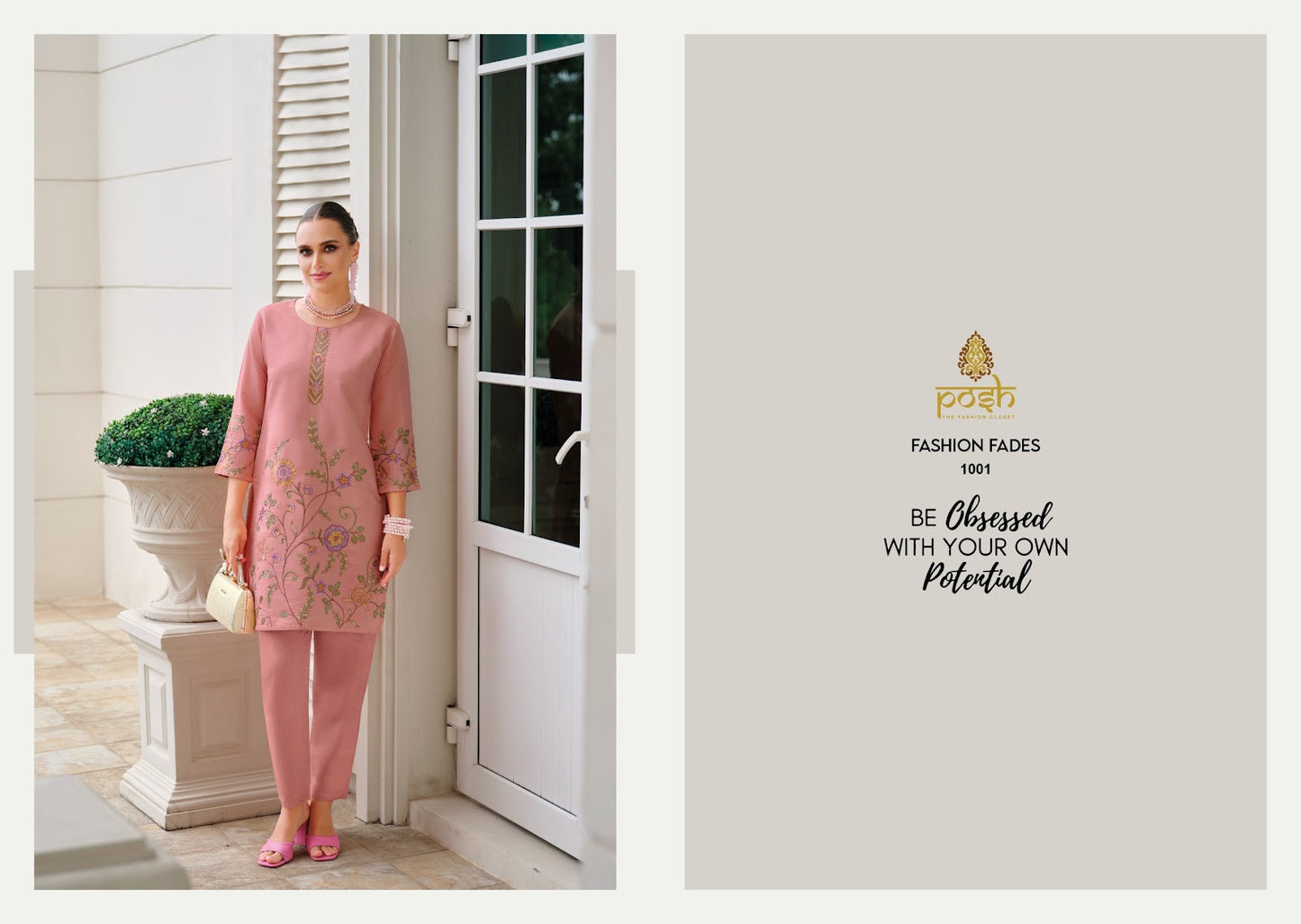 Olivia Posh Roman Silk Co Ord Set Exporter India