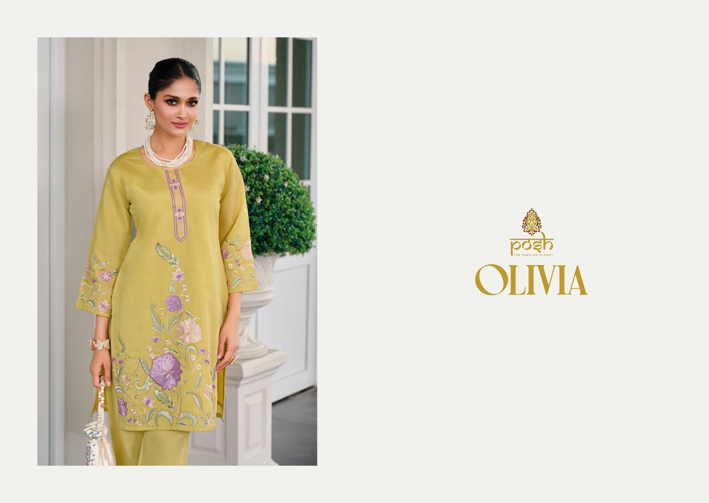 Olivia Posh Roman Silk Co Ord Set Exporter India
