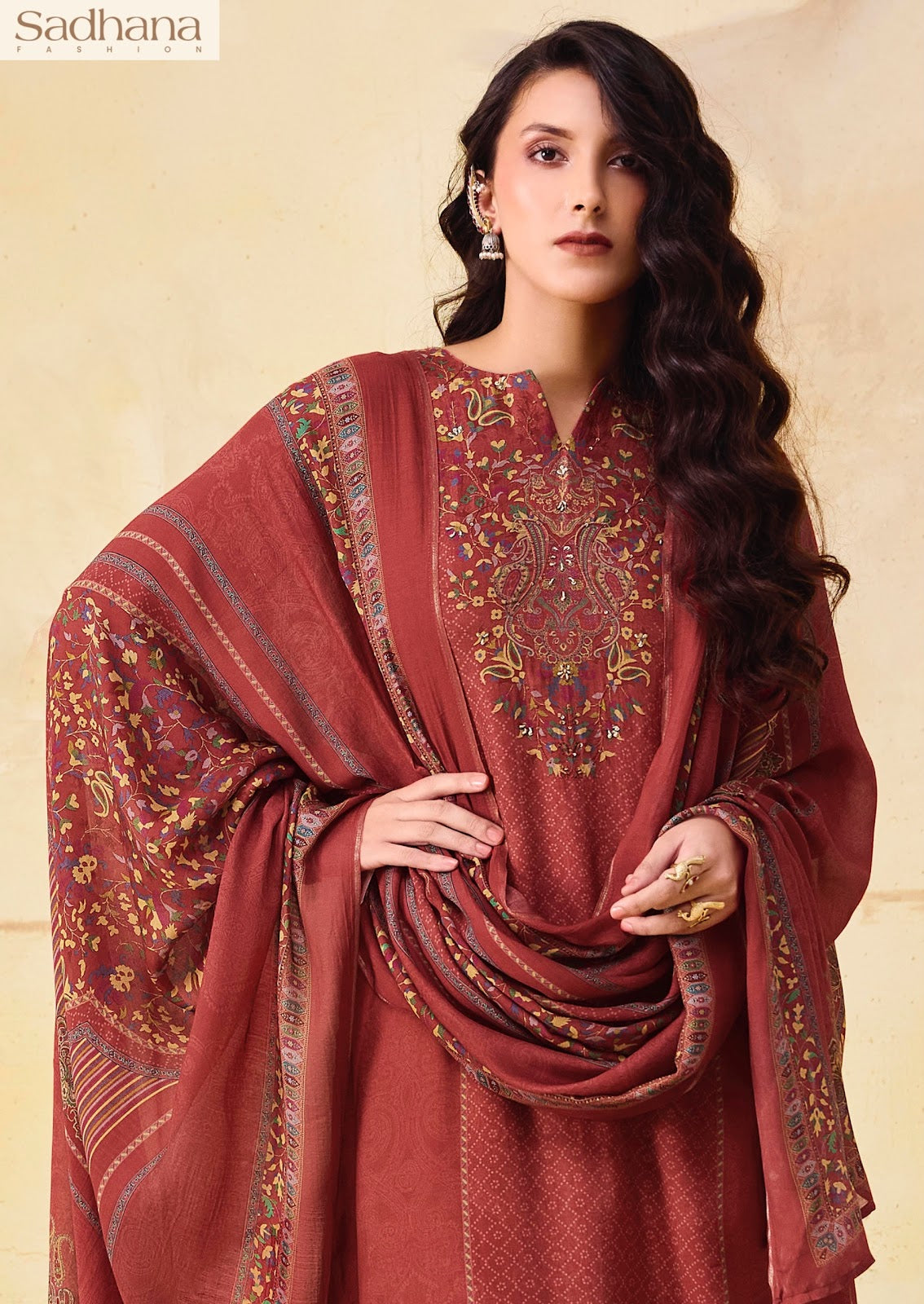 Olivia Sadhana Bemberg Muslin Pant Style Suits Wholesaler India