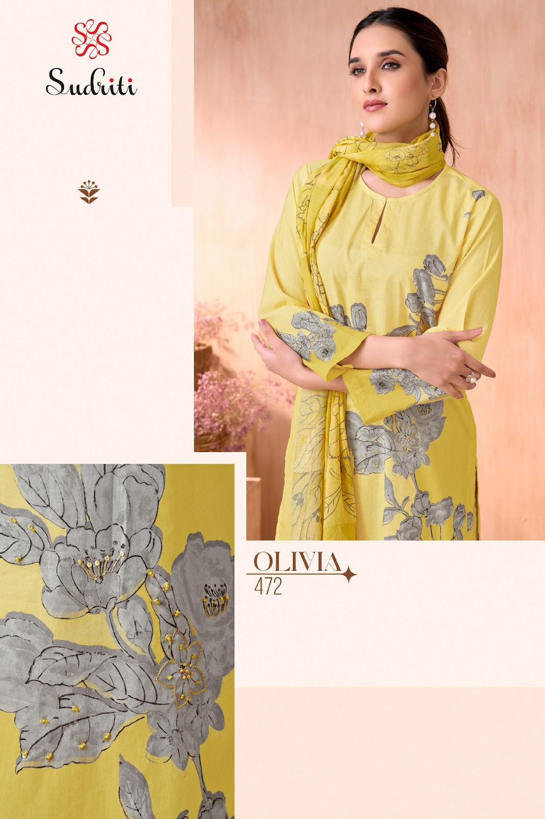 Olivia Sudriti Sahiba Pure Cotton Plazzo Style Suits Wholesaler Gujarat