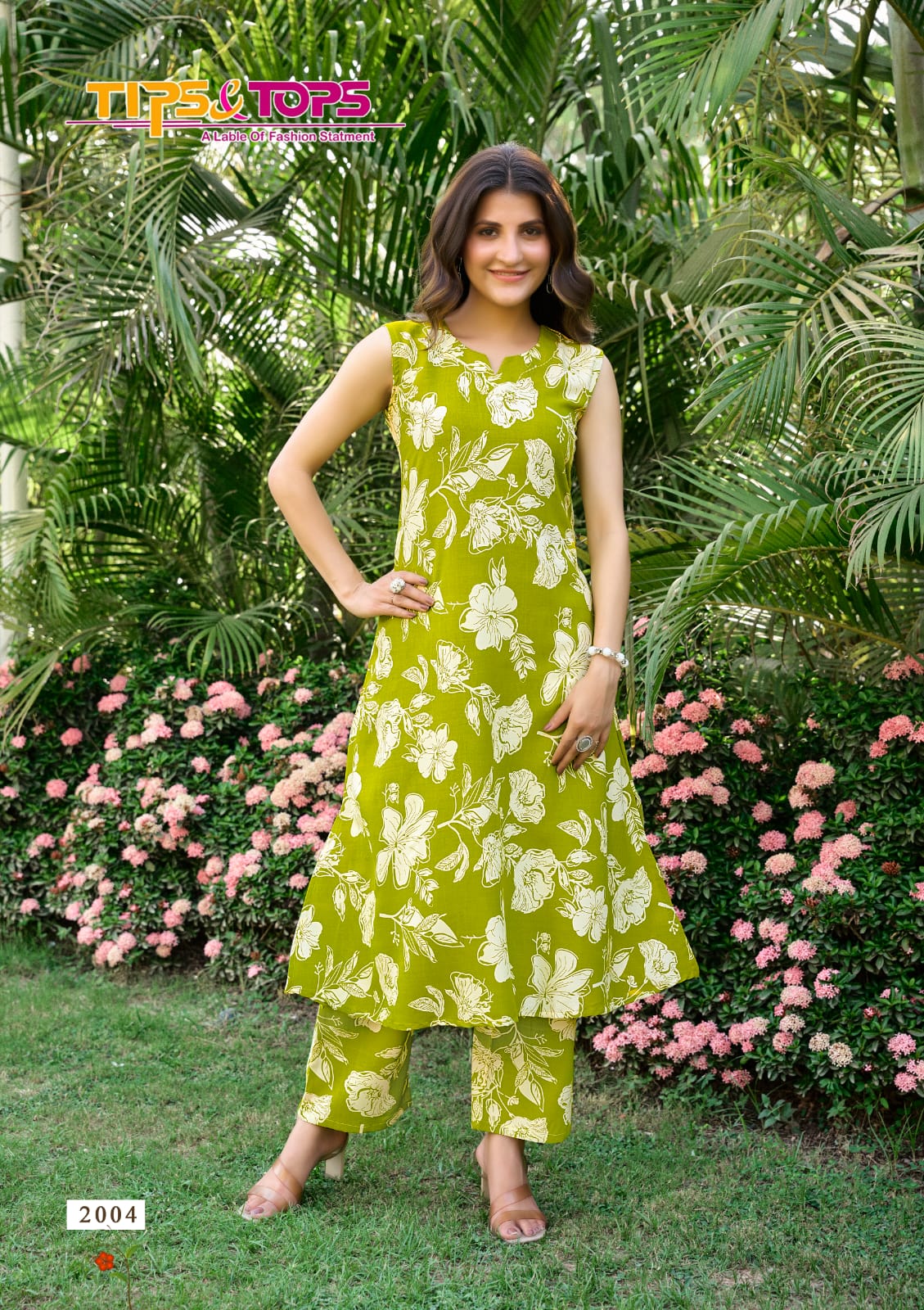 Olivia Vol 2 Tips Tops Reyon Co Ord Set Exporter