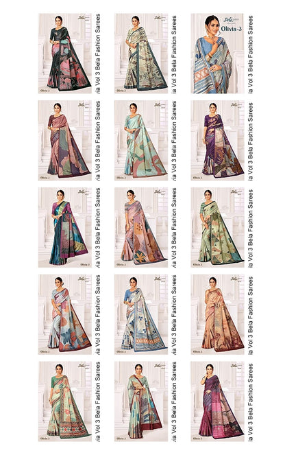 Olivia Vol 3 Bela Fashion Manipuri Sarees Supplier India