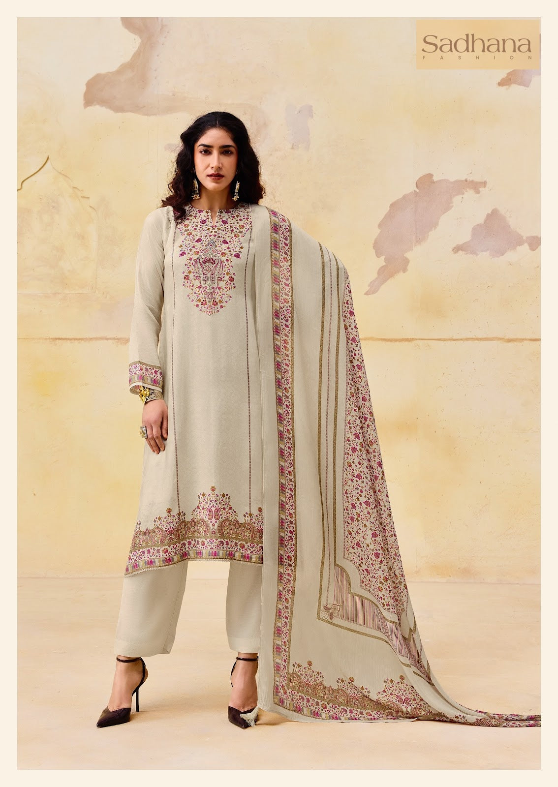 Olivia Vol 3 Sadhana Viscose Pashmina Suits Wholesale Rate