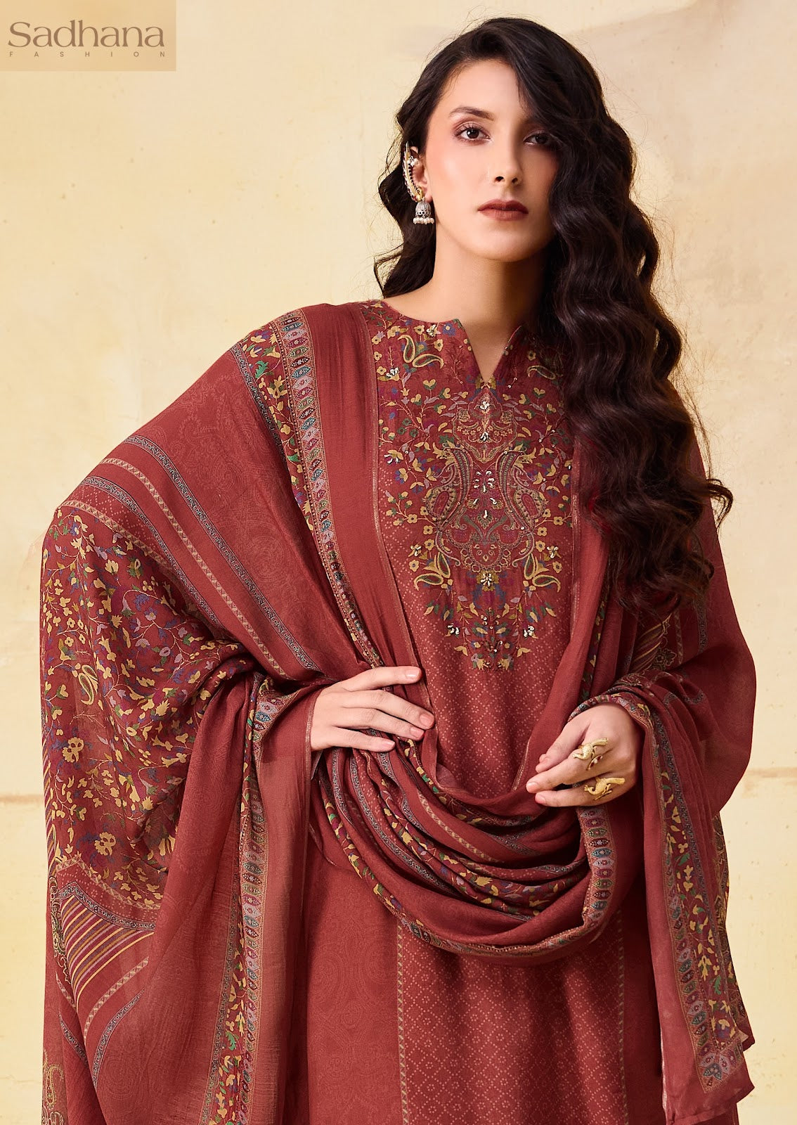 Olivia Vol 3 Sadhana Viscose Pashmina Suits Wholesale Rate