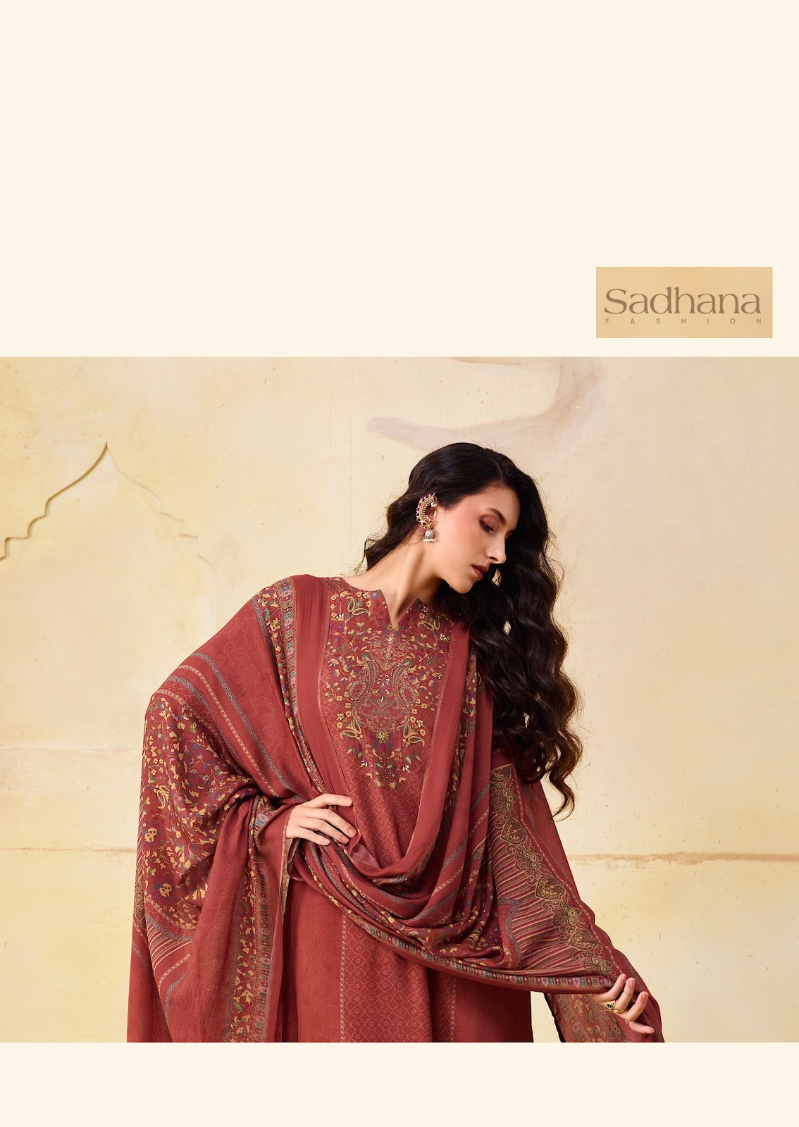 Olivia Vol 3 Sadhana Viscose Pashmina Suits Wholesale Rate