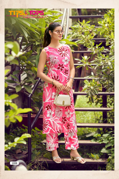 Olivia Vol 3 Tips Tops Reyon Co Ord Set Supplier India