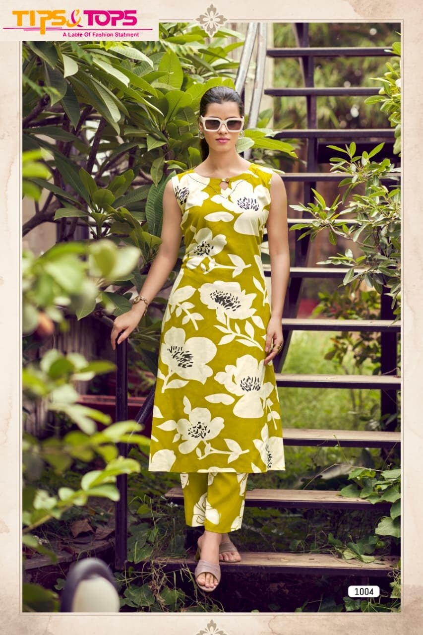 Olivia Vol 3 Tips Tops Reyon Co Ord Set Supplier India