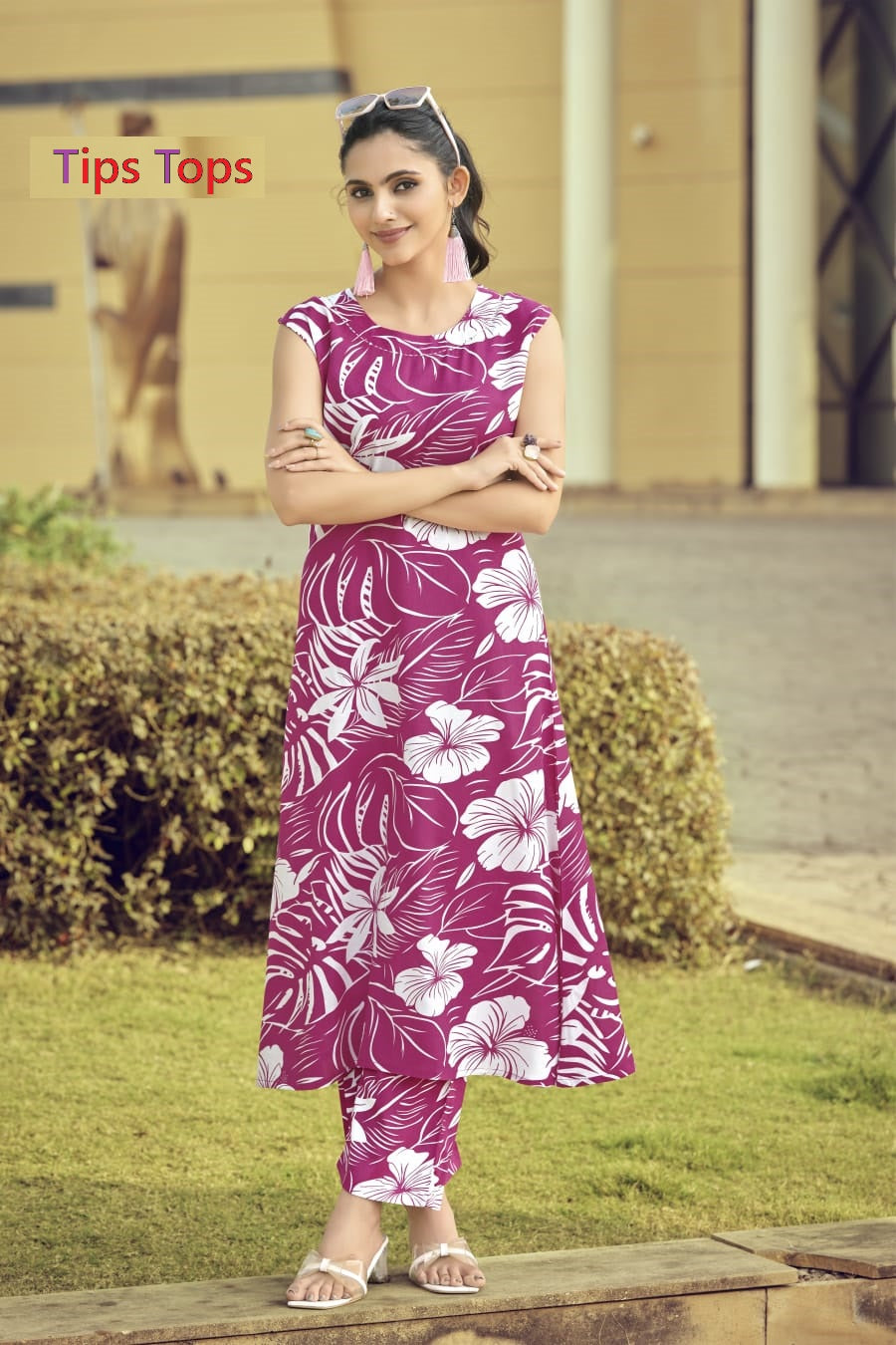 Olivia Vol 4 Tips Tops Reyon Co Ord Set Wholesale Price