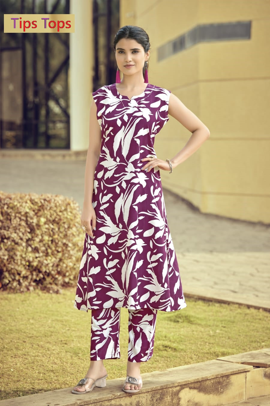 Olivia Vol 4 Tips Tops Reyon Co Ord Set Wholesale Price