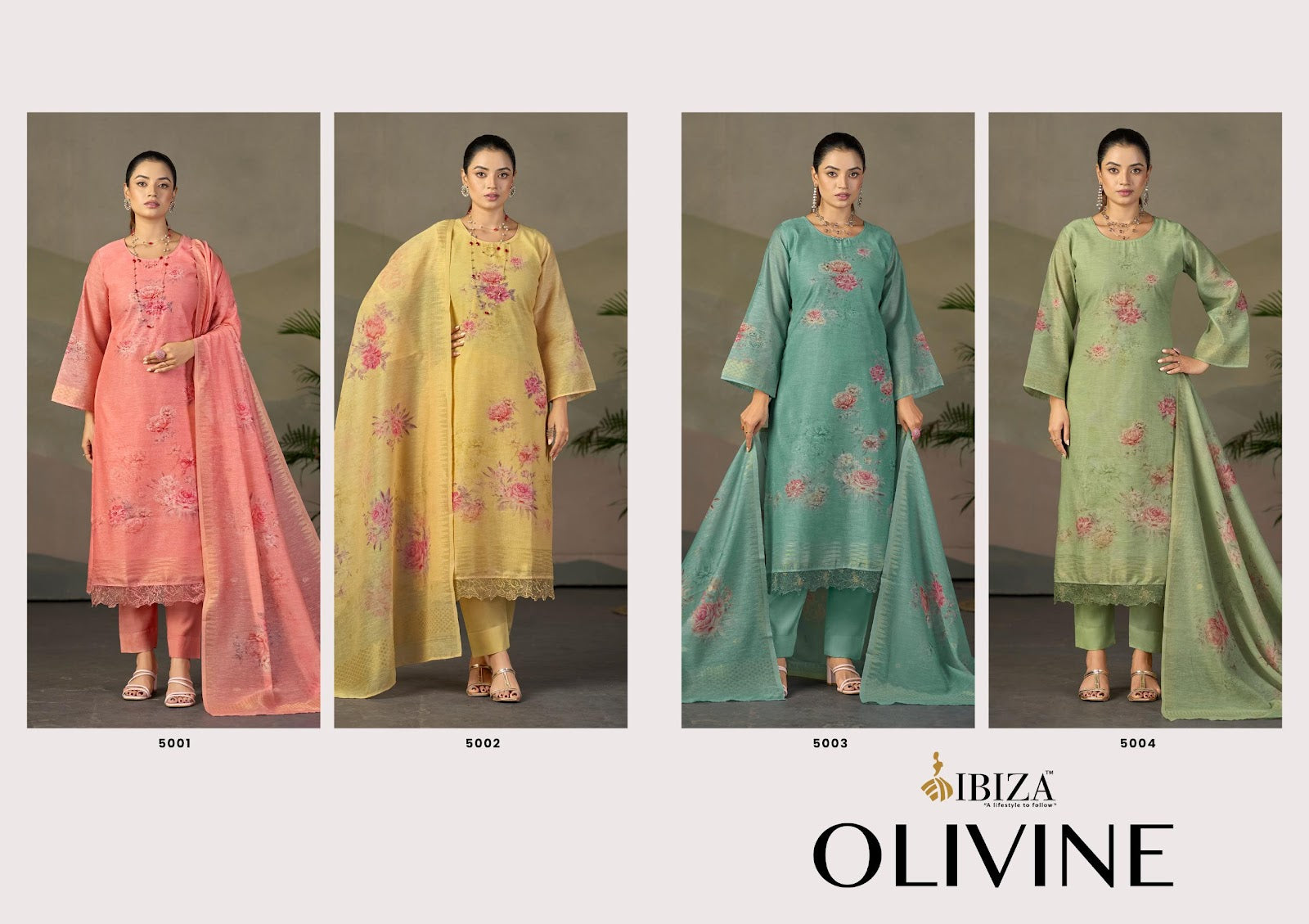Olivine Ibiza Lilen Pant Style Suits Supplier Gujarat