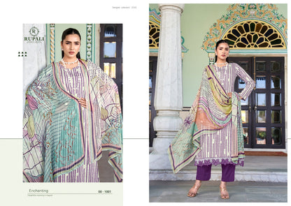 Olynka Rupali Jaam Satin Pant Style Suits Wholesaler