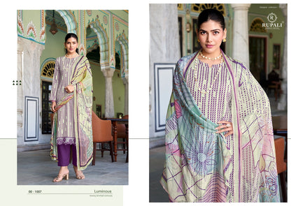 Olynka Rupali Jaam Satin Pant Style Suits Wholesaler