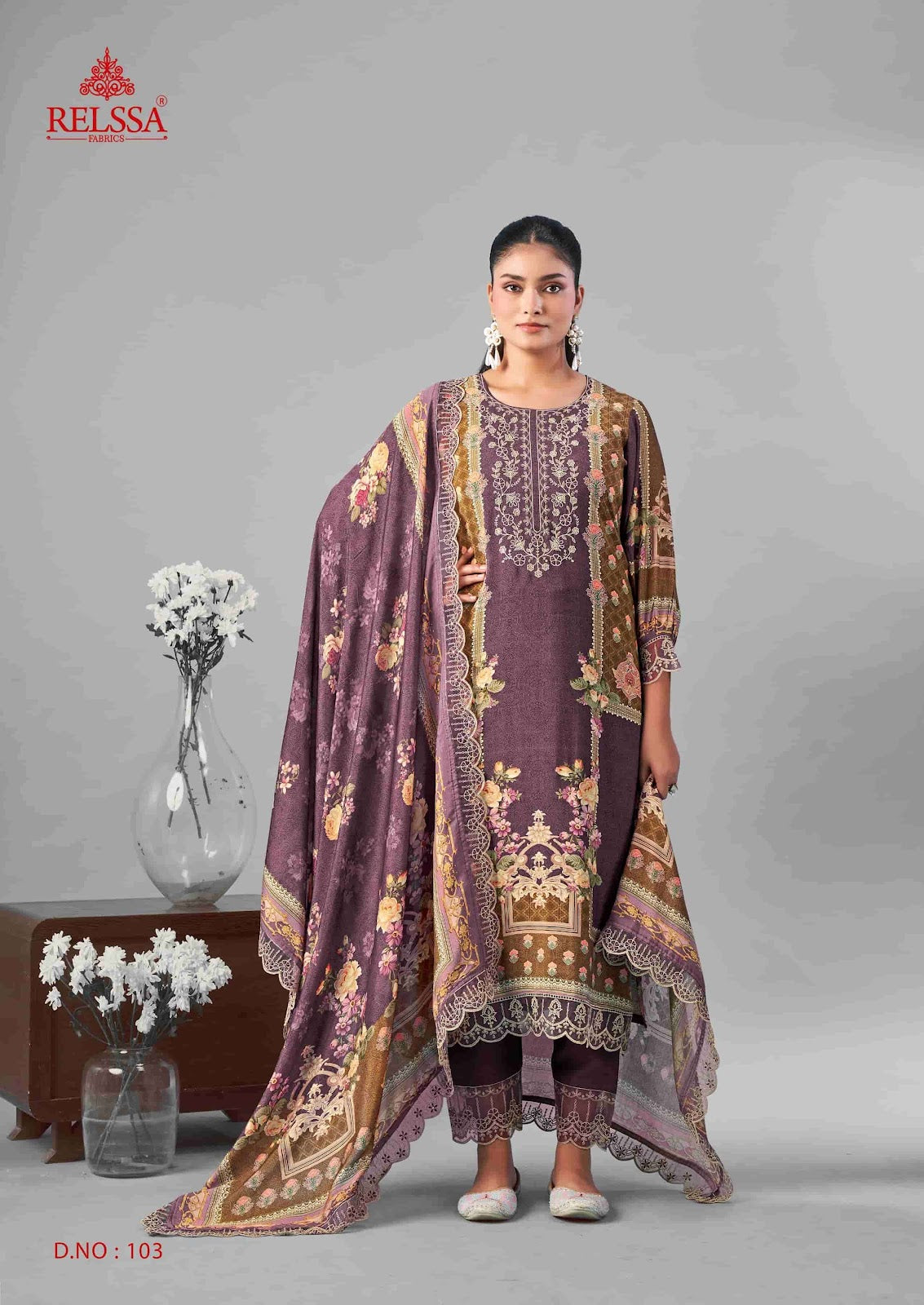 Omber Vol 1 Relssa Fabrics Giza Satin Pakistani Salwar Suits Wholesaler India