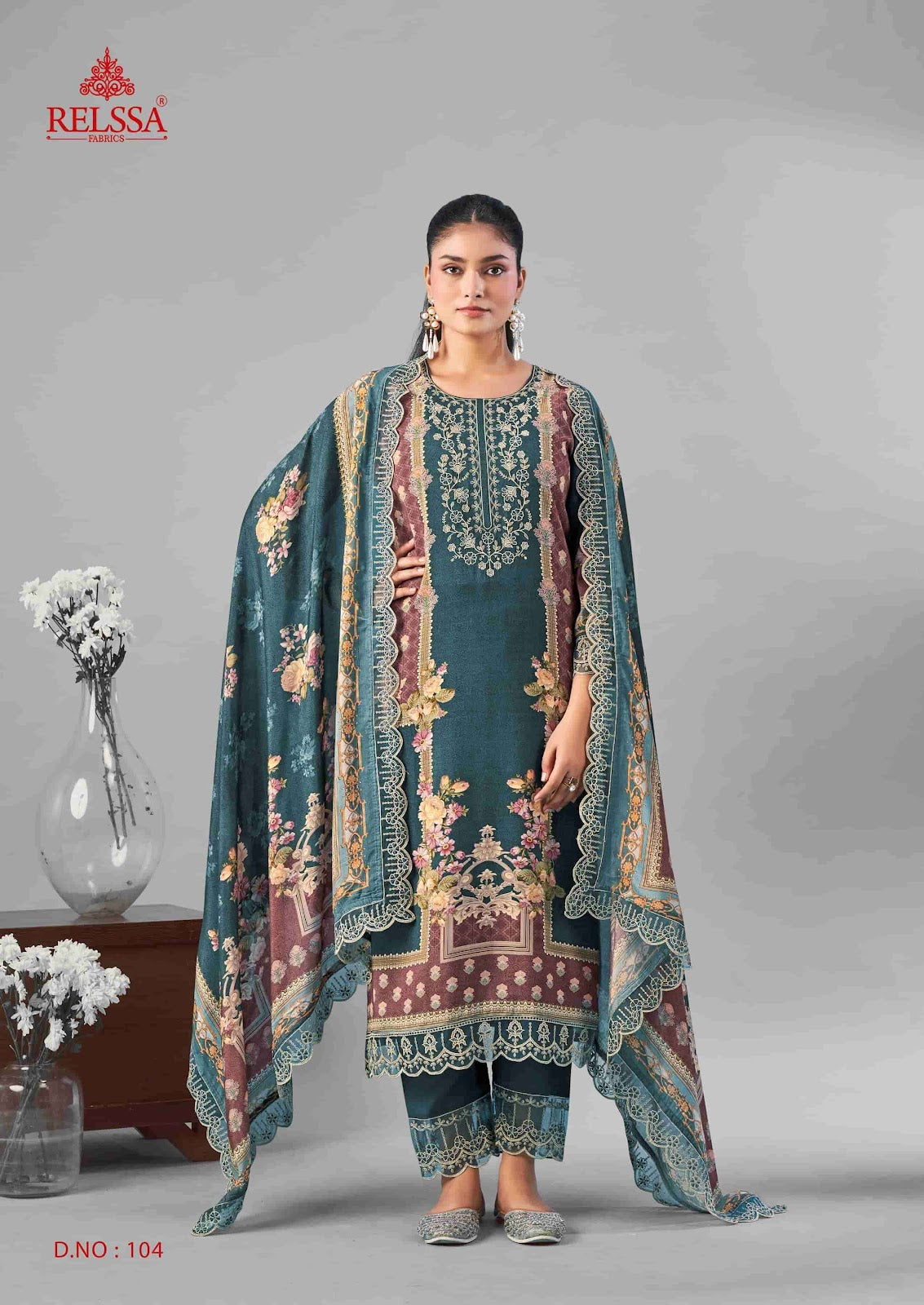 Omber Vol 1 Relssa Fabrics Giza Satin Pakistani Salwar Suits Wholesaler India